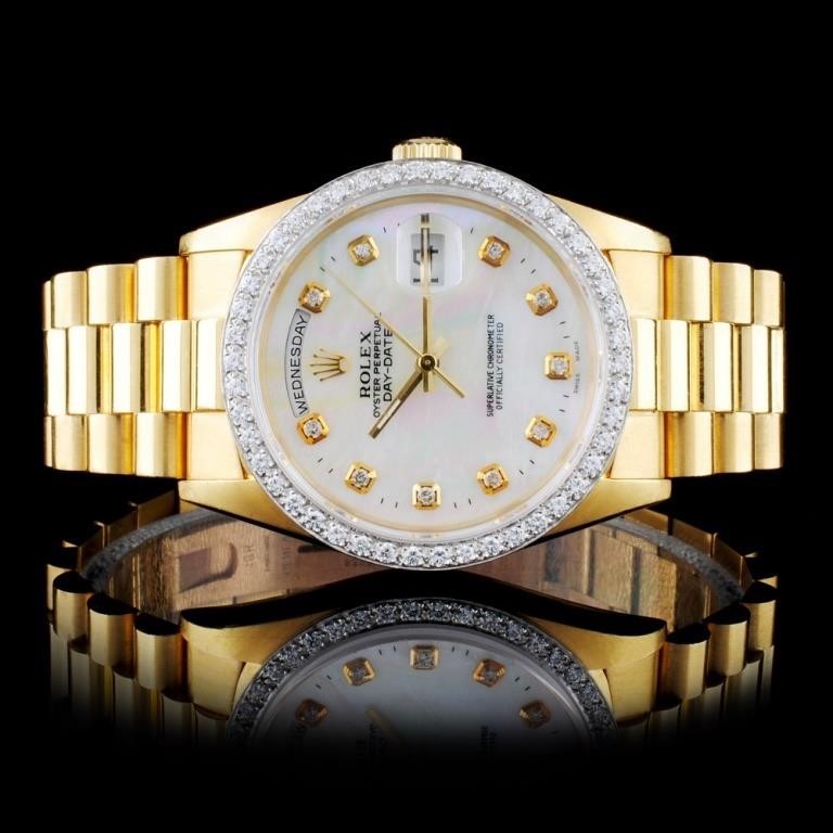 Captivating Gold Jewelry and Rolex Timepieces