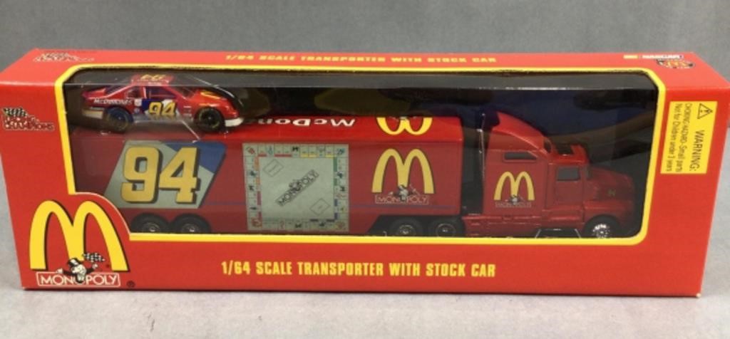 NASCAR McDonald’s 1/64 scale transporter with