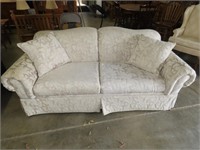 Upholstered White Sofa