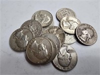 13- 90% Silver Quarters