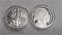 Pair of .999 Silver Rounds