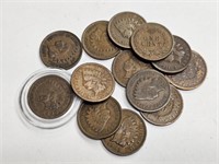 13 Indian Head Cents