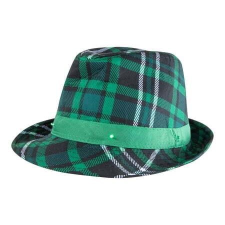 St. Patricks Gatsby Hat w/ Lights 8pk