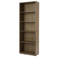Mainstays 5 Shelf Adjustable Shelf Bookcase  Oak