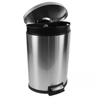 BH & Gardens 14.5-Gal Stainless Steel Garbage Can