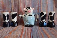 Vintage Savoy Housewares Cow Coffee Jar