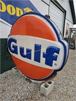 Gulf Double Sided Light Up Sign 7' Round