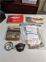 Lot of Misc Owner's Manuals, Badge, Lug Nuts, Etc.