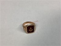 Masonic 10K Gold Ring
