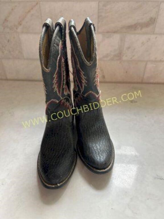 vintage childrens cowboy boots size 11