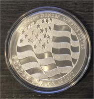 5-Ounce Silver Round: USA Flag/  Eagle
