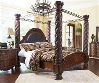 North Shore King Poster Bed colums/rails(read