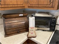 BREAD BOX AND TOASTER OVEN