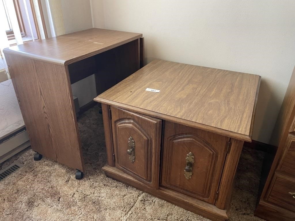 TV STAND AND END TABLE