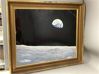 Autographed Photo of Earth from Apollo 17