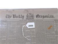 The Weekly Oregonian March 24, 1822 Newspaper