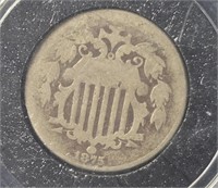 1875 Shield Nickel