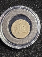 1853 Silver Three Cent Pc