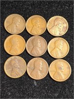 Lincoln Wheat Cents - var. dates 1910-1929D (9)