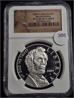 2009P Abe Lincoln Commemorative One Dollar NGC....