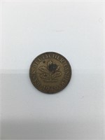 1949 Dutch 10 Pfennig