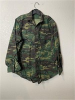 Vintage Military Green Camouflage Shirt