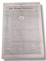 Oregon Statesman June 1855 Know-Nothing Oath