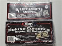 Currency Sleeves & Deluxe Currency Sleeves
