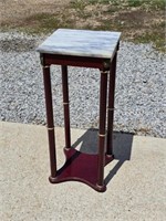 Small Modern Marble Top Plant Stand
