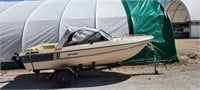 1988 SUNRAY 17 ft RUNABOUT BOAT