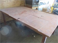 Large Wooden School Shop Table