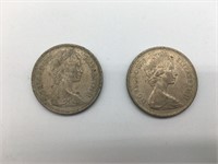 Pair 1968 1973 10 New Pence