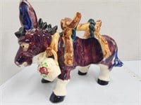 Ceramic Donkey with Salt & Pepper Shakers