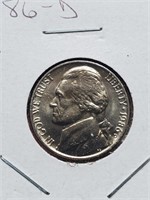 BU 1986-D Jefferson Nickel