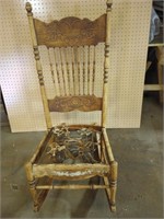 Vintage Rocking Chair (Missing Seat Pad)