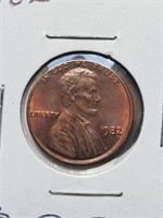 Toned BU 1982 Lincoln Penny