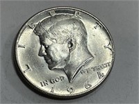 1964 D BU Grade Kennedy Half Dollar