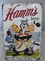 Hamm's Beer Metal Sign
