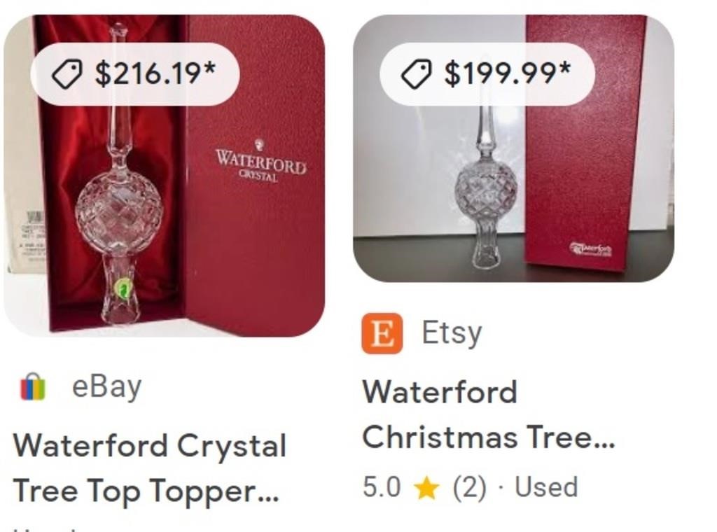 11 - WATERFORD CRYSTAL CHRISTMAS TREE TOPPER