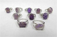 Amethyst Rings Different Sizes