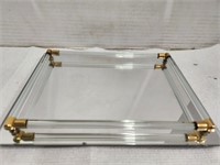 Mirrored Glass Vanity Tray
