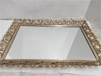 Vintage Vanity Mirrored Tray