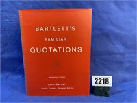 HB Book, Bartlett's Familiar Quotations By John