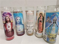 Religious Candles partly used