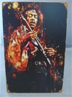 Jimi Hendrix Metal Sign