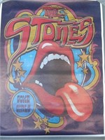 The Rolling Stones Vinyl Canvas Poster