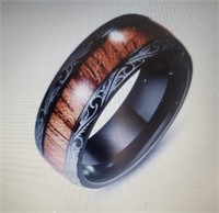 Men's Tungsten Steel & Wood Ring
