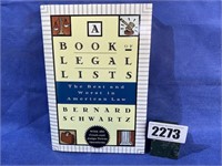 HB Book, A Book of Legal Lists By B. Schwartz