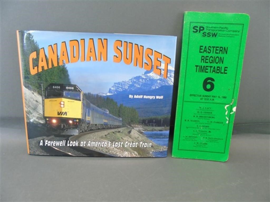 Canadian Sunset and SP Eastern Region Timetable