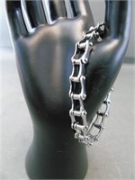 Stainless Steel Biker's Chain Bracelet